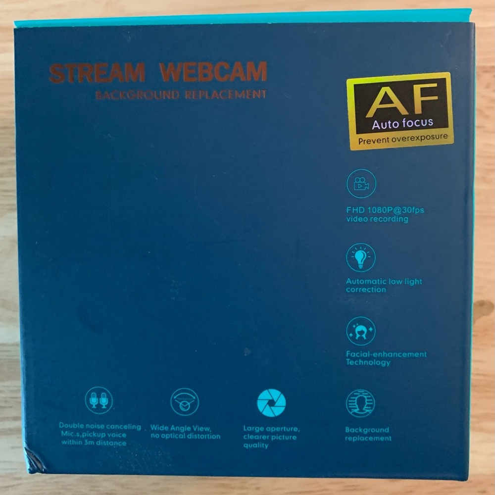 NIB HD Auto Focus Stream Webcam
